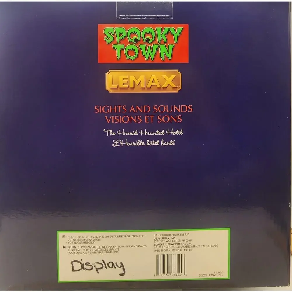 2021 Lemax Spooky Town The Horrid Haunted Hotel #15725 Used VG Halloween Village